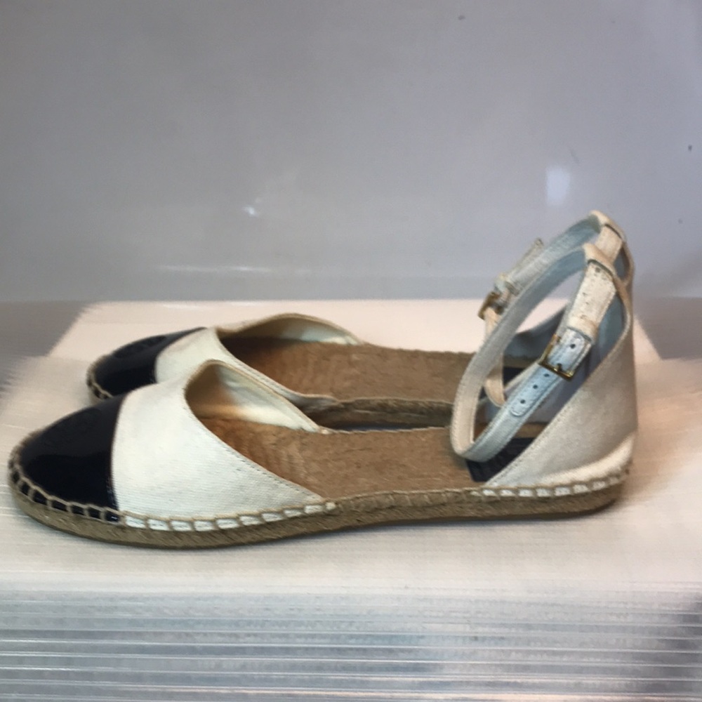Tory Burch Color block ankle strap espadrille